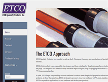 Tablet Screenshot of etcoproducts.com